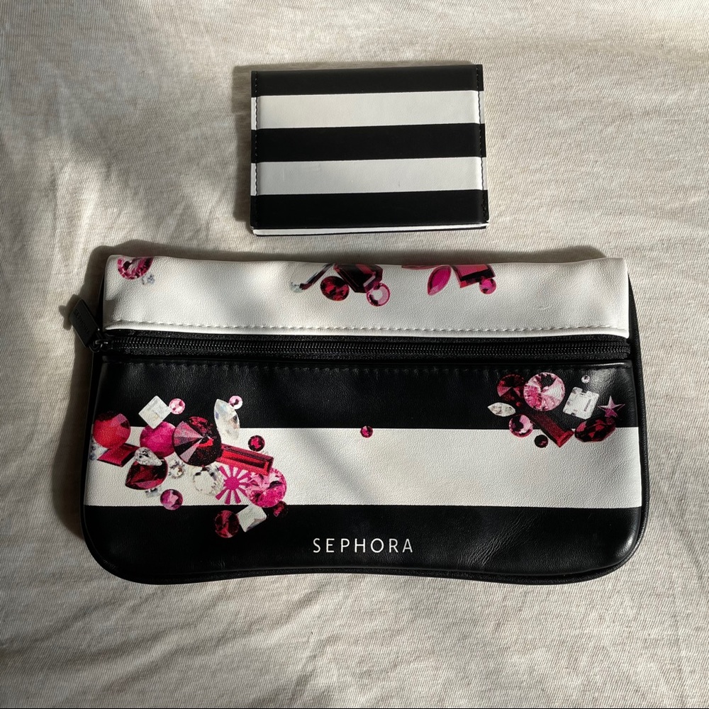 Sephora Makeup Bag + Compact Card Holder